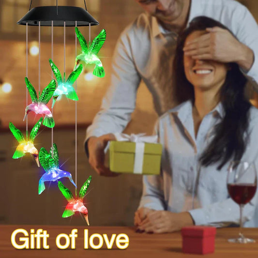 Solar light Hummingbirds Chime