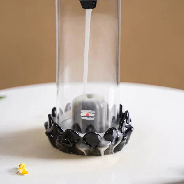 Shivling Fountain Incense Holder(+10 Aromatic Terracotta Incense)
