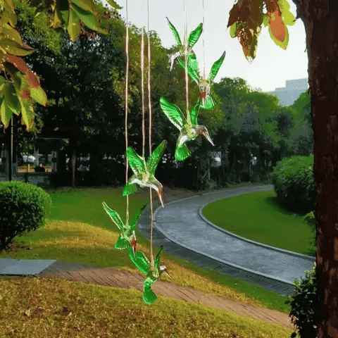 Solar light Hummingbirds Chime
